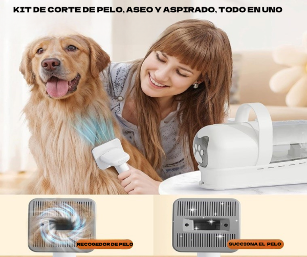 Kit de Peluquería y Aspirado Todo en Uno - Imagen 2