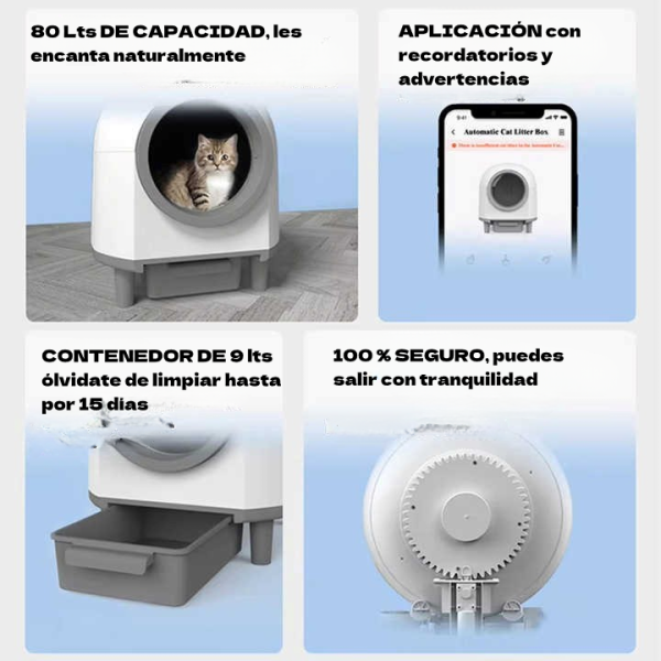 Caja Arenera Automática con Aplicación - Imagen 2