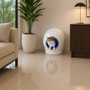 arenero automático para gatos desinfección uv