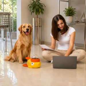 juguete dispensador de alimentos para perros